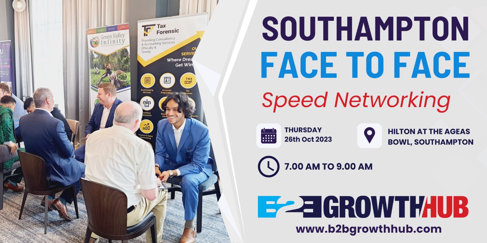 Face 2 Face Speed Networking Event Southampton 26th October 2023 Face 2 Face Speed Networking Event Southampton 26th October 2023