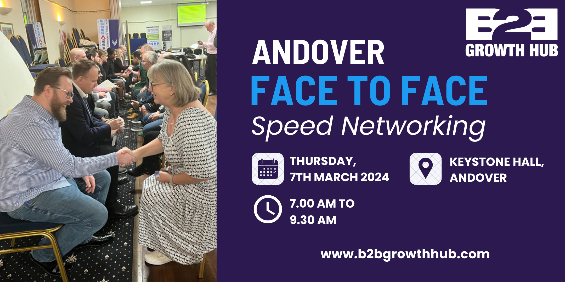 Andover Face 2 Face Morning Speed Networking - 07th March 2024 Andover Face 2 Face Morning Speed Networking - 07th March 2024