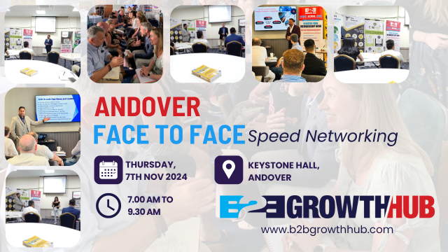 Andover Face 2 Face Morning Speed Networking - 7th November 2024 Andover Face 2 Face Morning Speed Networking - 7th November 2024