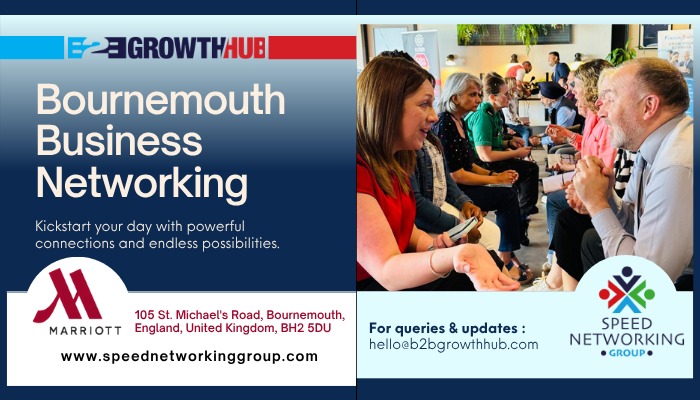 Bournemouth B2B Growth Hub Business Networking Event- 7th Aug 2025 Bournemouth B2B Growth Hub Business Networking Event- 7th Aug 2025