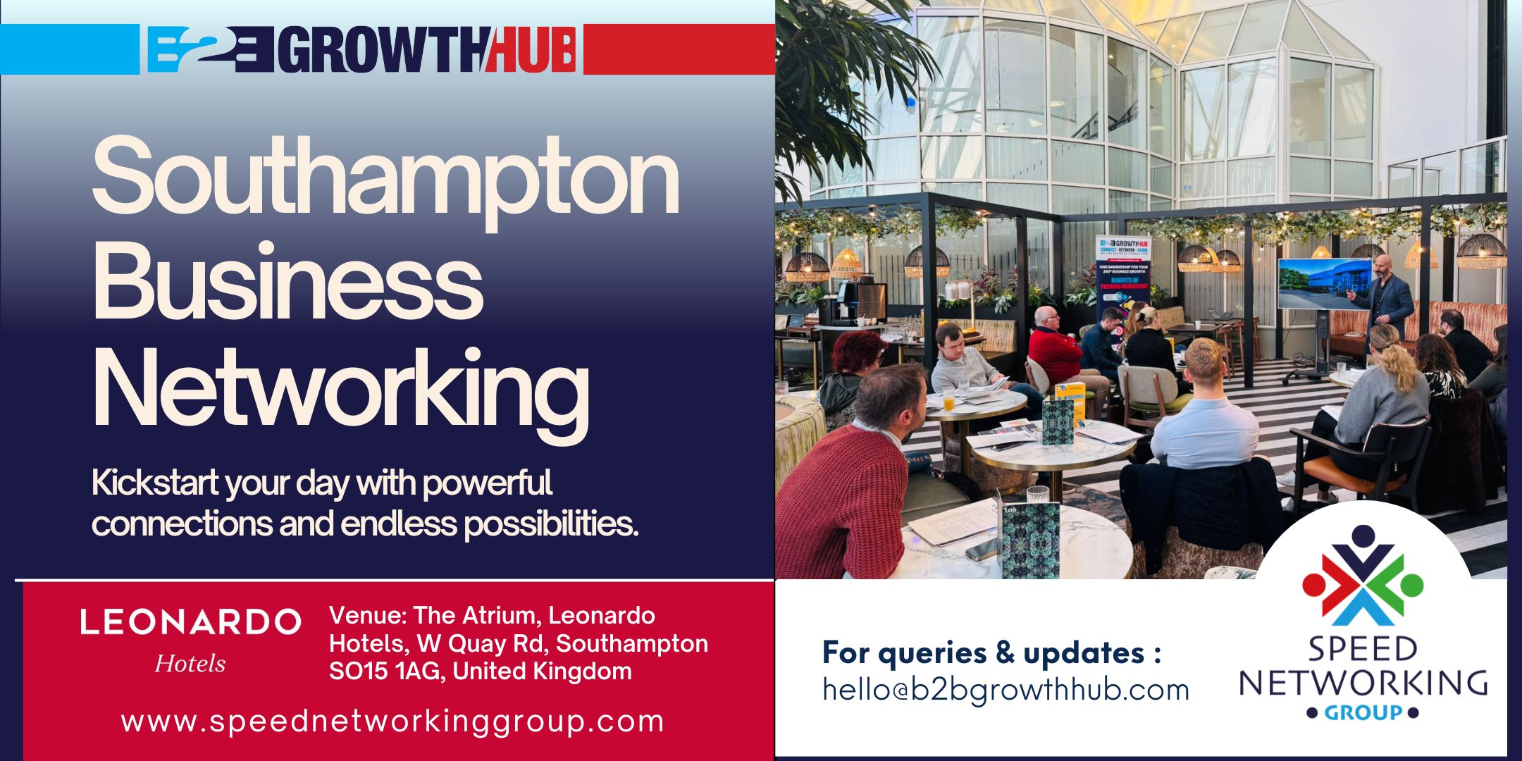 Southampton Business Breakfast Networking Mornings at Leonardo Royal Hotel Southampton Business Breakfast Networking Mornings at Leonardo Royal Hotel